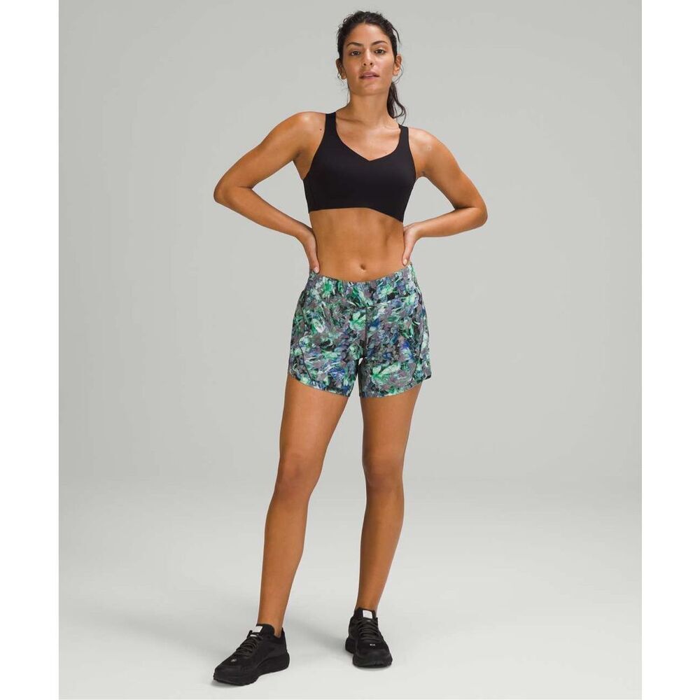 Lululemon Track That Mid-Rise Short 5" Rapid Flourish Multi Size 2
